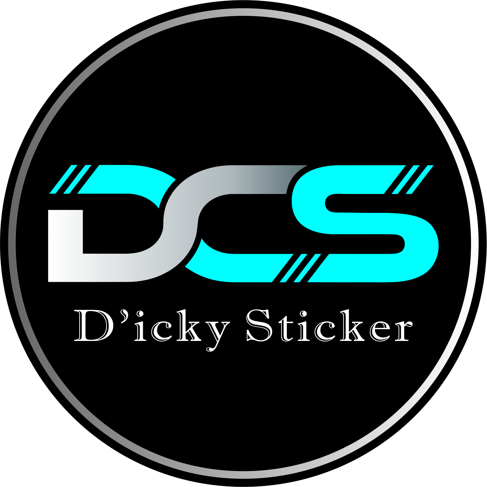 Logo D'Sticker Kaca